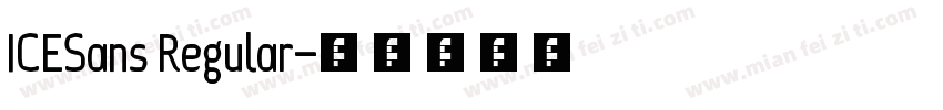 ICESans Regular字体转换